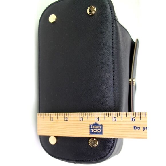 NWT Michael Kors BLACK GENUINE LEATHER SHOULDER BAG HOBO TOTE HANDBAG PURSE - Picture 12 of 15